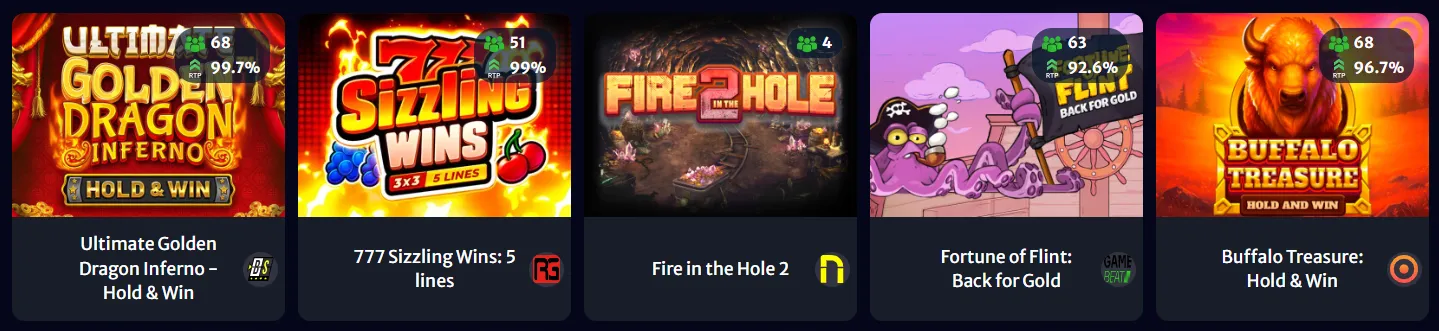 Specialty Games at Hellspin Casino